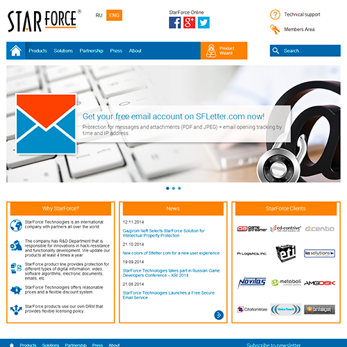 StarForce - Корпоративный сайт